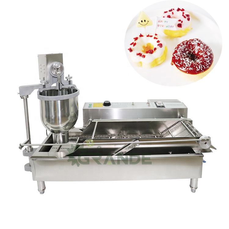 Mini Kaas Donut Friteuse 3 Vorm Lokma Donut Bal Pon De Ring Mochi Commerciële Donut Machine