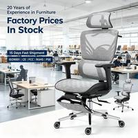 Chaise de jeu ergonomique moderne avec accoudoirs 3D, siège coulissant et hauteur réglable