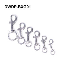 DWDP kait kancing putar tali Stainless Steel, 3/8 1/2 1 inci 314, 306