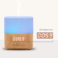 Décorations de maison 300ml huile essentielle multifonctionnel BT haut-parleur réveil humidificateur diffuseur de parfum d'hôtel