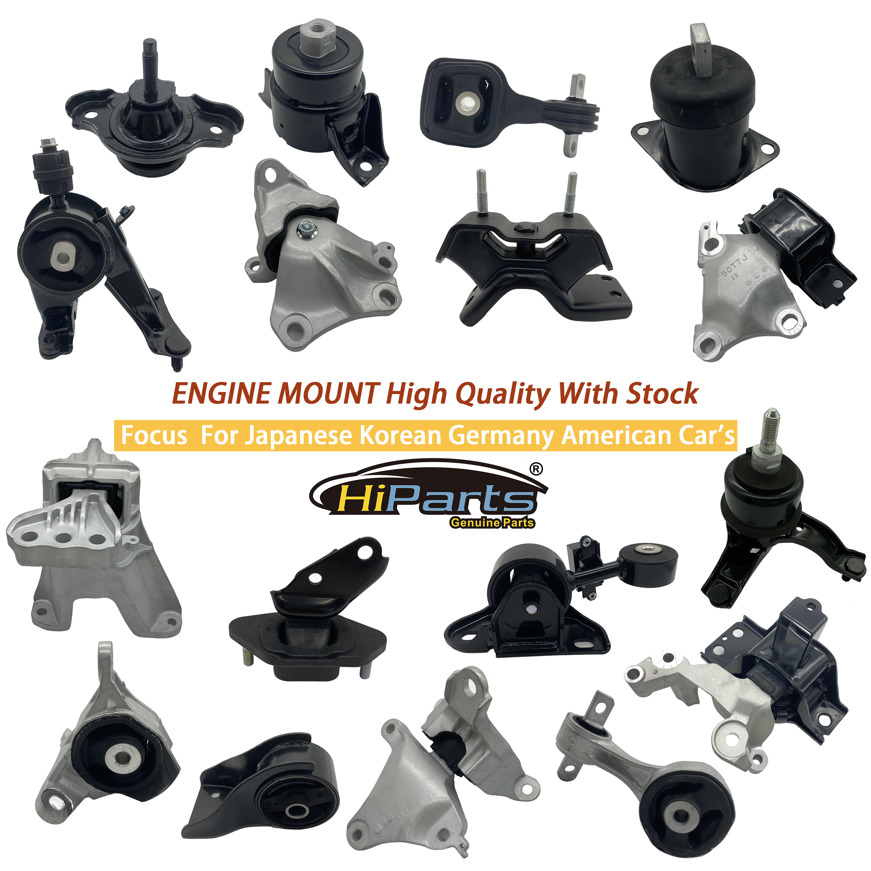Hiparts Engine Support Feet 12306-28071 for Toyota ALLION