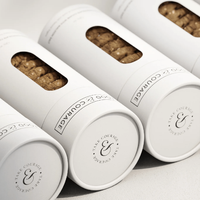 Emballage personnalisé en tube de papier kraft de qualité alimentaire pour biscuits, boîtes à chocolat, boîtes cadeaux cylindriques écologiques imprimées