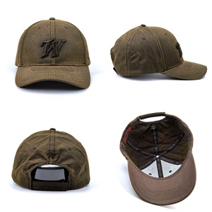 Gorra de Béisbol Casual para Exteriores, Personalizada, Retro, de Tela Encerada con Aspecto Desgastado, Minimalista y Moderna - Product Image 2