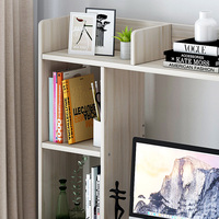 Bureau d'ordinateur avec tiroirs de rangement, table d'étude simple pour étudiants avec bibliothèque