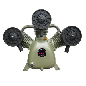 FUCAI-bomba de compresor de aire de pistón industrial, 7,5 kW, 10hp, 8bar, proveedor Chino