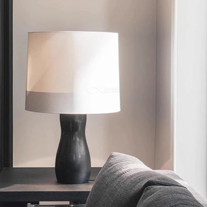 <b>Table</b> <b>Lamp</b> Black Ceramic <b>Base</b> E27 LED Bulb 220V Switch Control For Bedroom Living Room Desk Lighting - Product Image 2