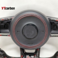 YTcarbon für Gol GT R R-Linie Custom Real Forged Carbon Red Flakes Carbon Lenkrad
