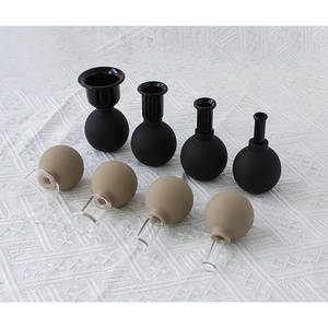 Ensemble de ventouses <span class=keywords><strong>en</strong></span> <span class=keywords><strong>verre</strong></span> et silicone pour le <span class=keywords><strong>visage</strong></span> et le corps, ventouses de massage à aspiration sous vide, anti-cellulite, pots de ventouses faciales, soins de santé, cadeau - Product Image 3