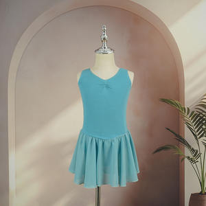 เดรสกำจัดบัลเล่ต์ผ้าชีฟองมีเชือกรูดแฟชั่นสำหรับเด็กผู้หญิง - Product Image 4