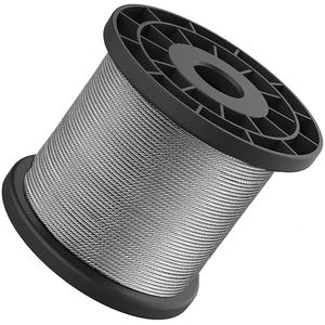 Vente chaude R Charbon Mètre de <span class=keywords><strong>tension</strong></span> de câble métallique en acier inoxydable Pvc - Product Image 5