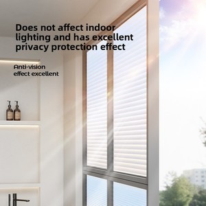 Rideau de <span class=keywords><strong>douche</strong></span> moderne de luxe anti-peeping, occultant complet, <span class=keywords><strong>pour</strong></span> salle de bain, fenêtre privée, verre dépoli opaque, transmettant la lumière - Product Image 4