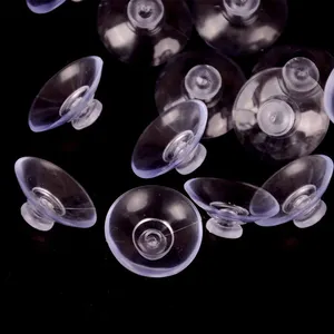 Best Selling Custom Strong High Quality Clear PVC With Screw Hooks Vacuum Suction Cup For Glass Tiles Fixing Accessories