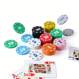 Jetons de poker professionnels personnalisés à trois tons en PS de 39 mm pour les tournois de casino et les fêtes - Product Image 3