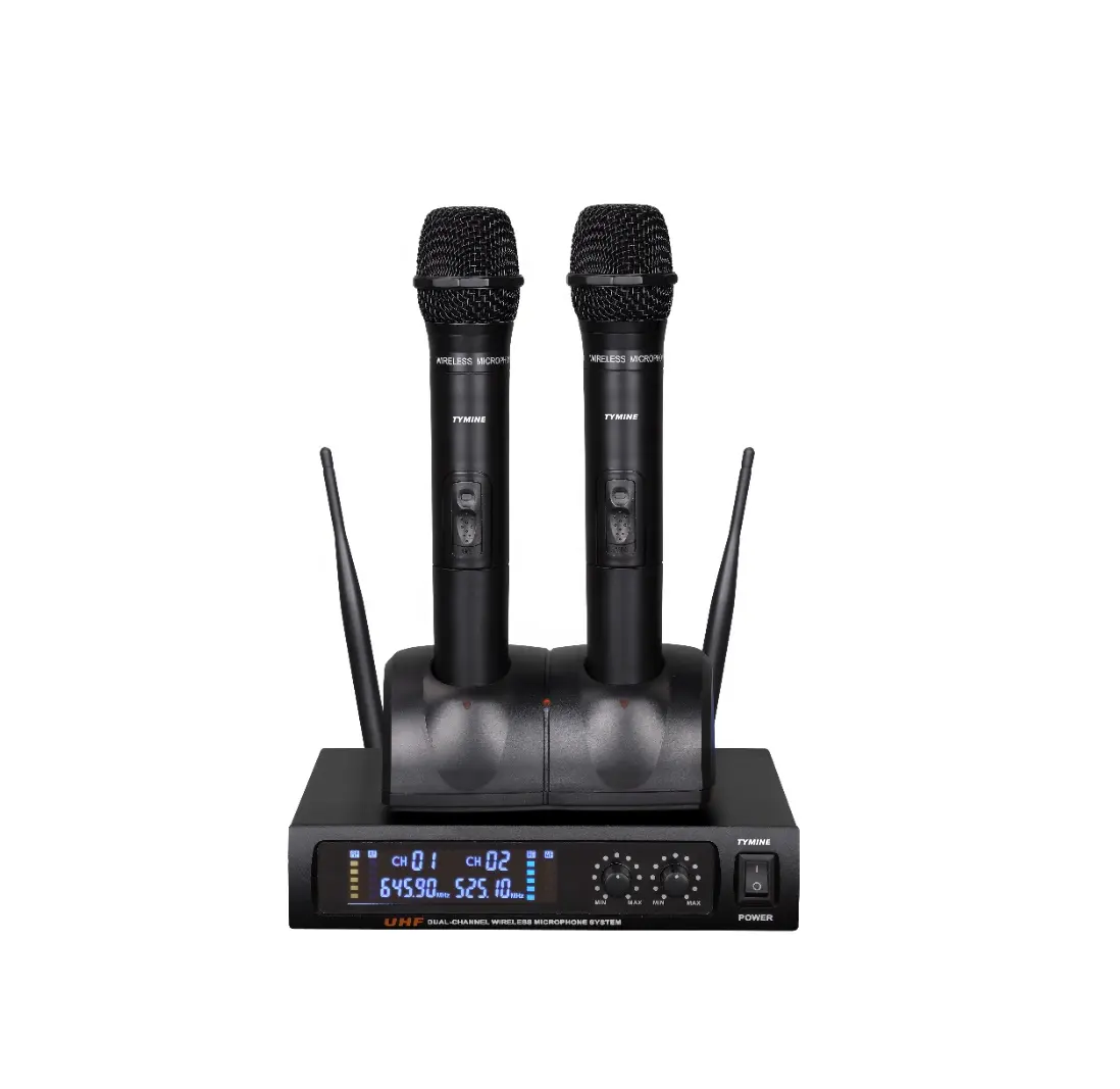 UHF microfono senza fili Tenuto In Mano Ricaricabile Microfono TM-U01R