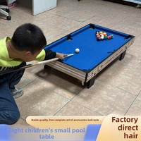 Table de billard pour enfants, mini table de billard pour la maison, billard familial pour l'intérieur, pour la relation parent-enfant, jouet pour garçons, MDF et velours tweed