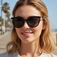 Lunettes de soleil œil-de-chat vintage pour femme 2026, monture métallique, protection UV400, style rétro pour événements extérieurs et vacances