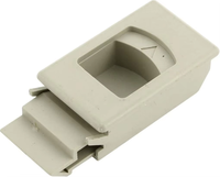 3 pièces de quincaillerie et serrures de porte sans clé durables et écologiques, loquet et boulons rectangulaires en plastique pour armoire, gris/noir