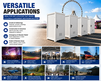 Nouvelle Cabine Sanitaire Portable Modulaire Préfabriquée avec Cadre en Acier Galvanisé et Solution de Salle de Bain Extérieure en EPS
