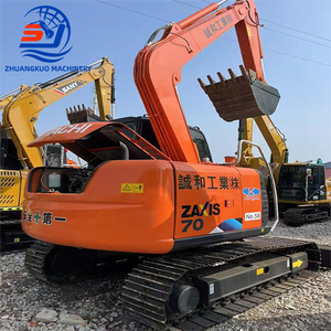 Excavatrice sur chenilles Hitachi ZX70 d'occasion, mini-excavatrice de 7 tonnes, modèle 2020, capacité de la benne de 0,38 m, bonnes performances - Product Image 2