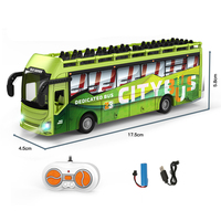 Bus scolaire télécommandé 27 MHz 1:64 5 canaux avec lumières, voiture télécommandée pour enfants, jouet de bus électrique télécommandé pour enfants
