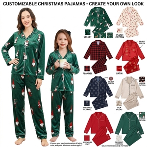 Pyjamas de Noël personnalisables sur mesure, source directe d'usine, qualité supérieure - Product Image 1