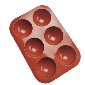 Moule à gâteau en silicone à 6 cavités en demi-cercle pour la pâtisserie - Product Image 5