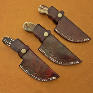 Cuchillo de Caza de Acero de Damasco Forjado a Mano con Mango de Madera, Cuchillo de Caza de Acero de Damasco Hecho a Mano de Primera Calidad - Product Image 2