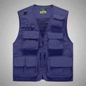 Chaleco de bolsillo de carga de alta calidad, chalecos y chaquetas sin mangas para hombre, chaqueta utilitaria personalizada - Product Image 5