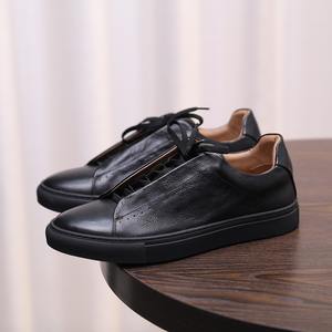 Scarpe da Passeggio Casual Vintage in Vera Pelle e Tela Resistente per Uomo, Vendita Diretta dalla Fabbrica 2025 - Product Image 2