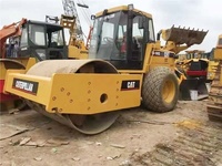 Construction Machine Deuxième Main Chat Utilisé Cs-583c Compacteur Monocylindre Route Rouleaux pour Vente
