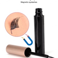 Ensemble de cils magnétiques légers faits à la main en cheveux synthétiques de haute qualité avec bande en coton noir et boîtes personnalisées