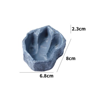 Plateforme d'escalade pour reptiles, bol d'eau pour reptiles, résine robuste et durable, décor de terrarium en pierre simulée, bol à nourriture pour reptiles - Product Image 6