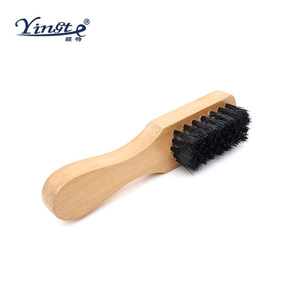 Brosse à chaussures en bois massif Yinste, poils de porc, nettoyage en douceur pour usage domestique - Product Image 1