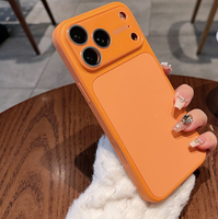 Coque de téléphone en silicone liquide pour iPhone 18 Pro Max, sensation de peau, protection arrière, antichoc, fine et protectrice
