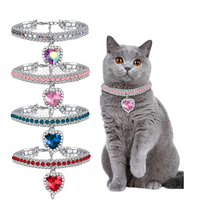 Kalung Anjing Kecil Anti-Hilang Ramah Lingkungan dengan Kancing Pengunci dari Baja Anti Karat Pola Solid Changzhi New Love