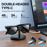 Station de charge électrique intelligente pour lunettes connectées, alimentée par IA, adaptateur pour lunettes VR, support de charge de bureau Modèle C