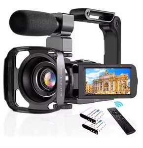 Caméra de vlogging 4K 56MP, caméscope Ultra HD pour TikTok YouTube, vision nocturne numérique IR, WiFi avec microphone - Product Image 2