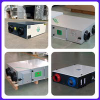 Système de ventilation à récupération de chaleur à domicile avec fonction d'air frais Moteurs de ventilateur CC Composant de refroidisseur central