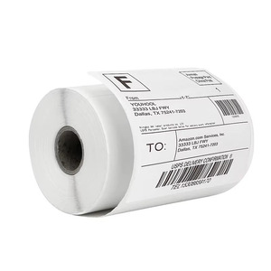 Factory Wholesale Direct Thermal Shipping Packaging Labels Customizable 4x6 Waterproof Oil Resistant Supermarket Use 500 <b>Sheets</b> - Product Image 1