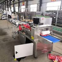 Machine d'emballage horizontale automatique pour aliments, emballage de film haute vitesse avec moteur