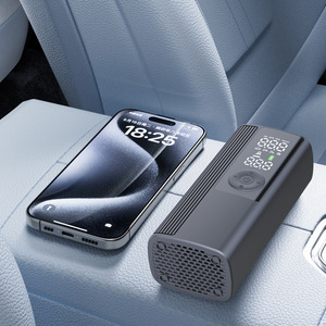 Gonfleur de pneus numérique portable 150 PSI avec écran LED, chargeur USB et batterie externe pour voiture, vélo, ballons et équipements gonflables d'extérieur - Product Image 1