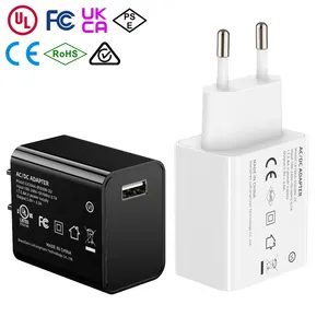 CE approuvé UE plug 5 volts 3 amp 5 v 3a adapter usb de sal chargeur ac dc power adapter pour 18650 batterie & powerbank