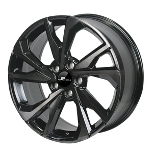 Cerchi in Lega di Alluminio 18x8.0 per <span class=keywords><strong>Honda</strong></span> Civic, 5X114.3 PCD ET 50 CB 64.1, Nero con Faccia Lavorata, Ruote per Auto Passeggeri -09012 - Product Image 3