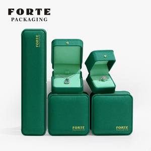 FORTE High Grade Custom Jewelry Set Including Ring Bracelet Necklace <b>Earrings</b> with Personalized Logo <b>Gift</b> Packaging Necklace <b>Box</b> - Product Image 6
