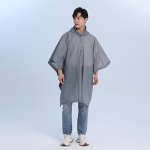DD2556 Logo personalizzato Poncho impermeabile EVA impermeabile con cappuccio da pioggia per il ciclismo Poncho impermeabile - Product Image 6