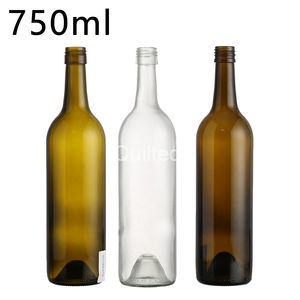 واضح زجاج زجاجة نبيذ أحمر النبيذ فارغة زجاجة مع الفلين/المسمار أعلى - Product Image 3