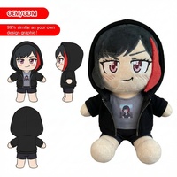 Peluches personnalisées avec logo, fabricant de jouets en peluche, porte-clés ange personnalisé, faible MOQ, OEM ODM, poupée en peluche animale en peluche