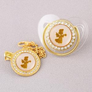 Chupete de bebé transparente con punta de alta calidad, 24 patrones, chupete con cadena para dormir - Product Image 5