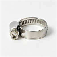 Collier de serrage robuste en acier inoxydable galvanisé à structure vissée pour raccordement de conduites mécaniques