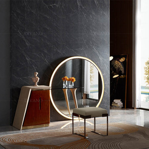 Luxury <b>Makeup</b> Table Storage Cabinet Bedroom <b>Mirror</b> <b>LED</b> Designer Advanced Modern Simple Dressing Table VLIPE-DR-04-TRILOGY Modern - Product Image 4